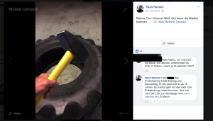 Marco Hampel wirbt vie Facebook für Kindertrainings beim "KSSV Zwickau" (Bild: Screenshot Facebook)